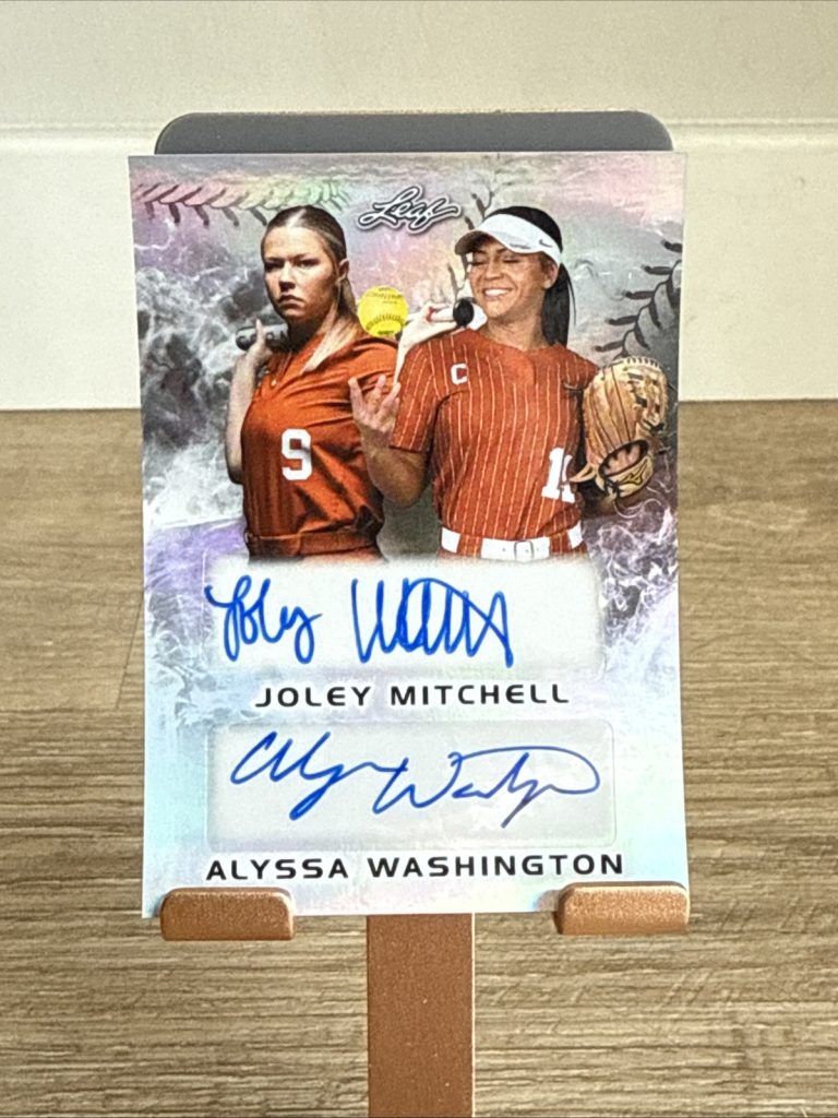 2024 Leaf Lone Star Texas Softball Auto Joley Mitchell Alyssa Washington #/44