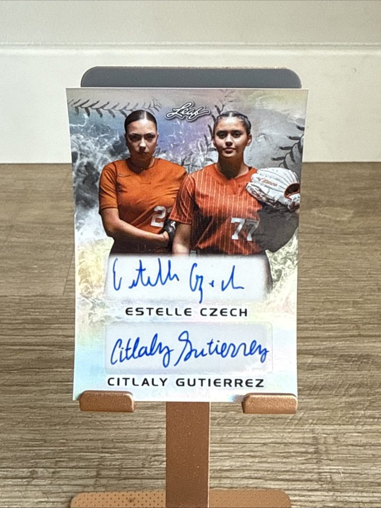 2024 Leaf Lone Star Softball Estelle Czech Citlaly Gutierrez Dual Auto #/44