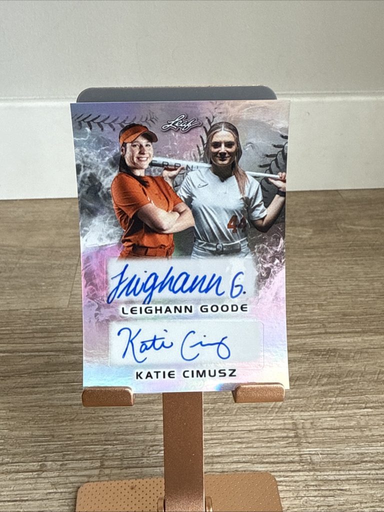 2024 Leaf Lone Star Softball LEIGHANN GOODE/KATIE CIMUSZ DUAL AUTO SILVER #/44