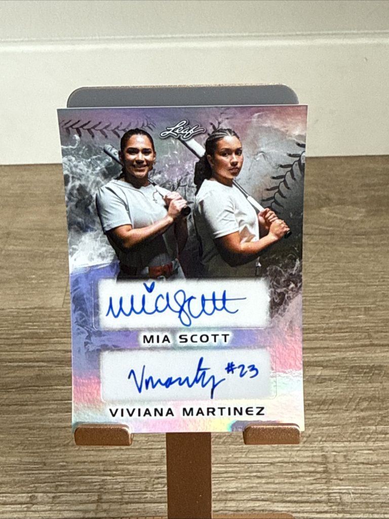 2024 Leaf Lone Star Softball MIA SCOTT/VIVIANA MARTINEZ DUAL AUTO SILVER #/82