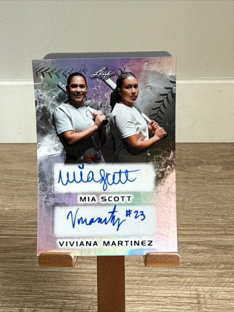 2024 Leaf Lone Star Softball MIA SCOTT/VIVIANA MARTINEZ DUAL AUTO SILVER #/82