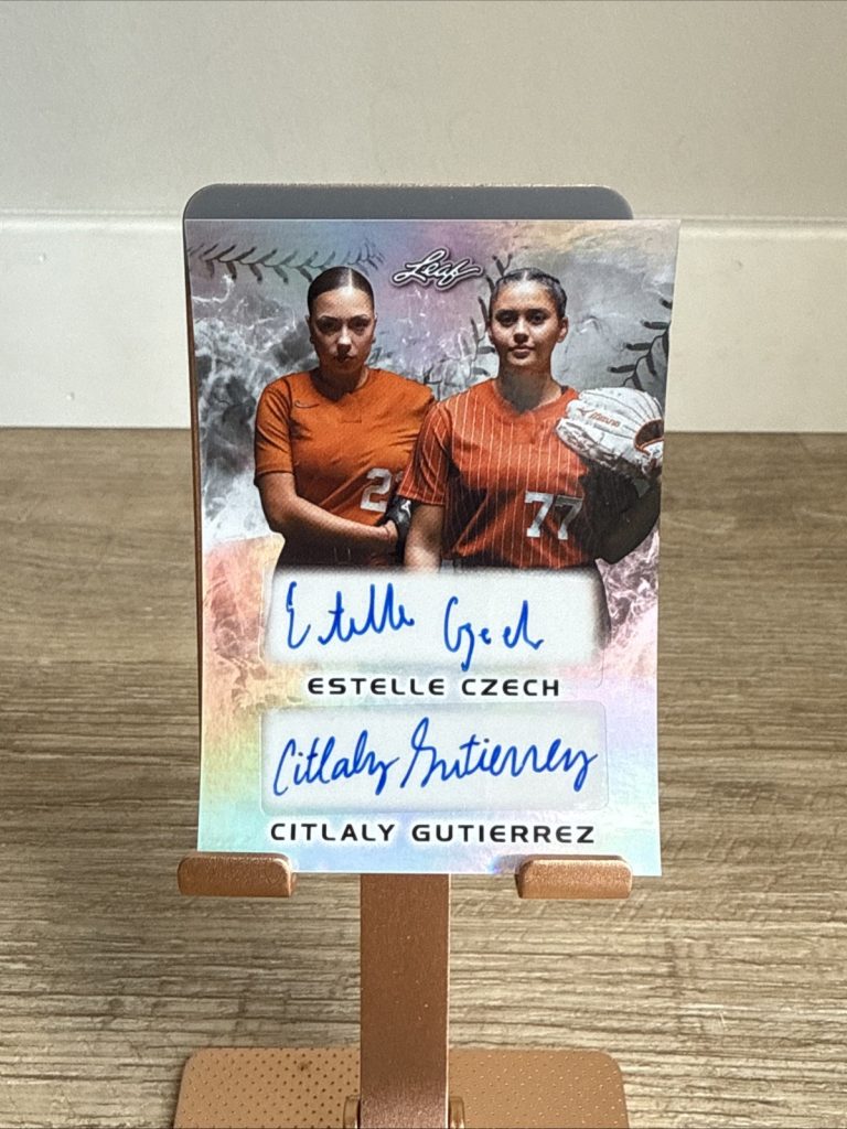 2024 Leaf Lone Star Softball Estelle Czech Citlaly Gutierrez Dual Auto #/44
