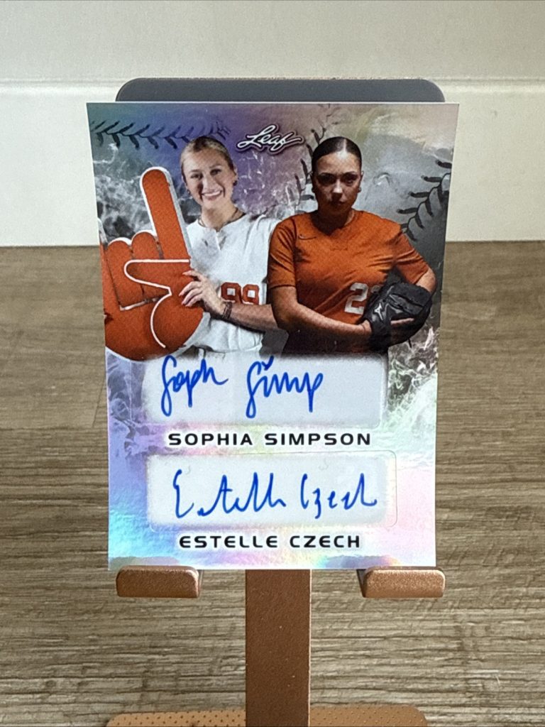 2024 Leaf Lone Star Softball - Sophia Simpson / Estelle Czech - Dual Auto /44
