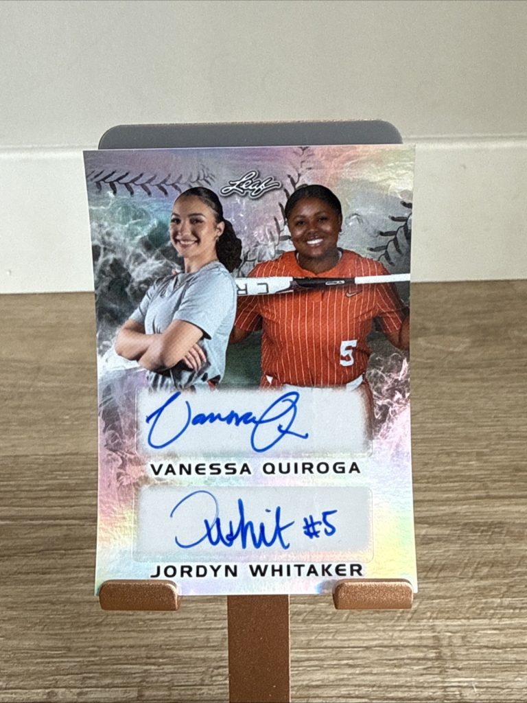 2024 Leaf Lone Star Softball VANESSA QUIROGA/JORDYN WHITAKER DUAL AUTO /44