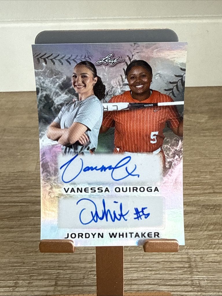 2024 Leaf Lone Star Softball VANESSA QUIROGA/JORDYN WHITAKER DUAL AUTO /44
