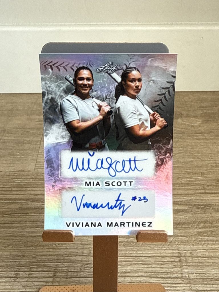 2024 Leaf Lone Star Softball MIA SCOTT/VIVIANA MARTINEZ DUAL AUTO SILVER #/82