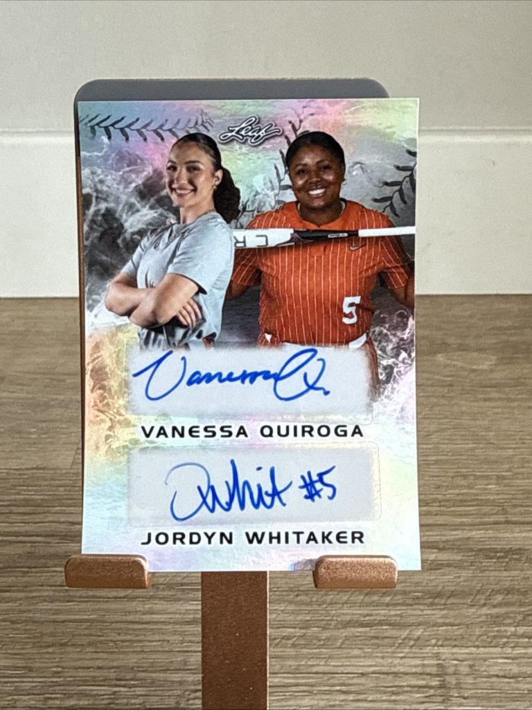 2024 Leaf Lone Star Softball VANESSA QUIROGA/JORDYN WHITAKER DUAL AUTO /44