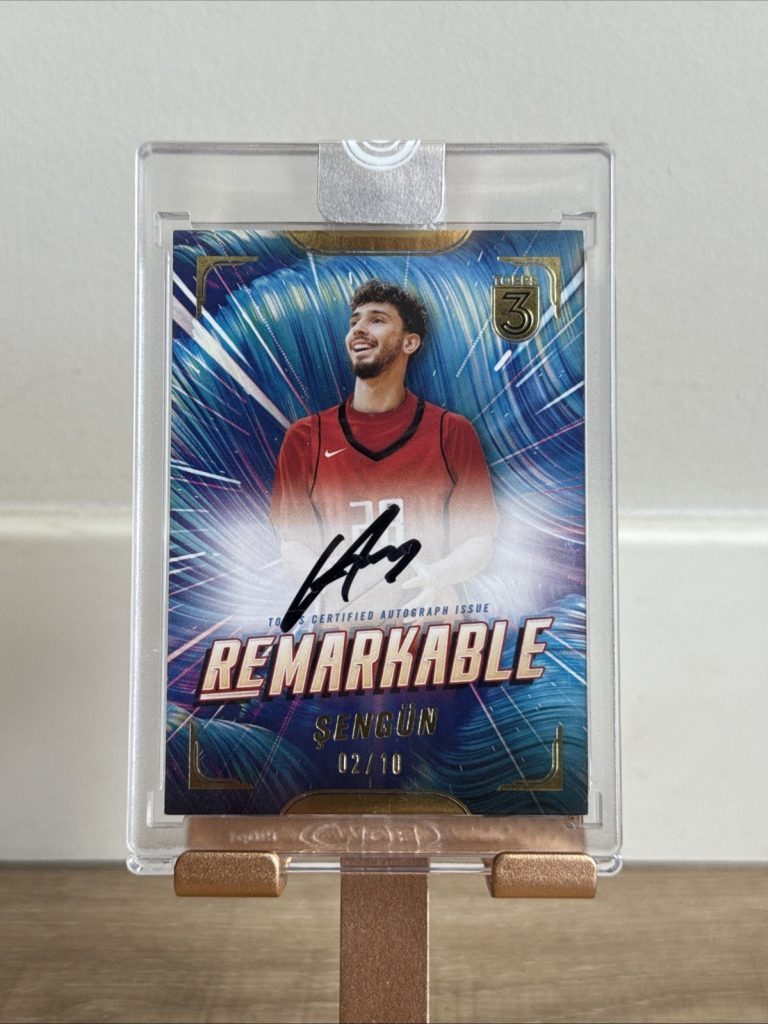 2023-24 Topps 3 Re-Markable Gold Autographs Alperen Sengun AUTO 02/10 Rockets