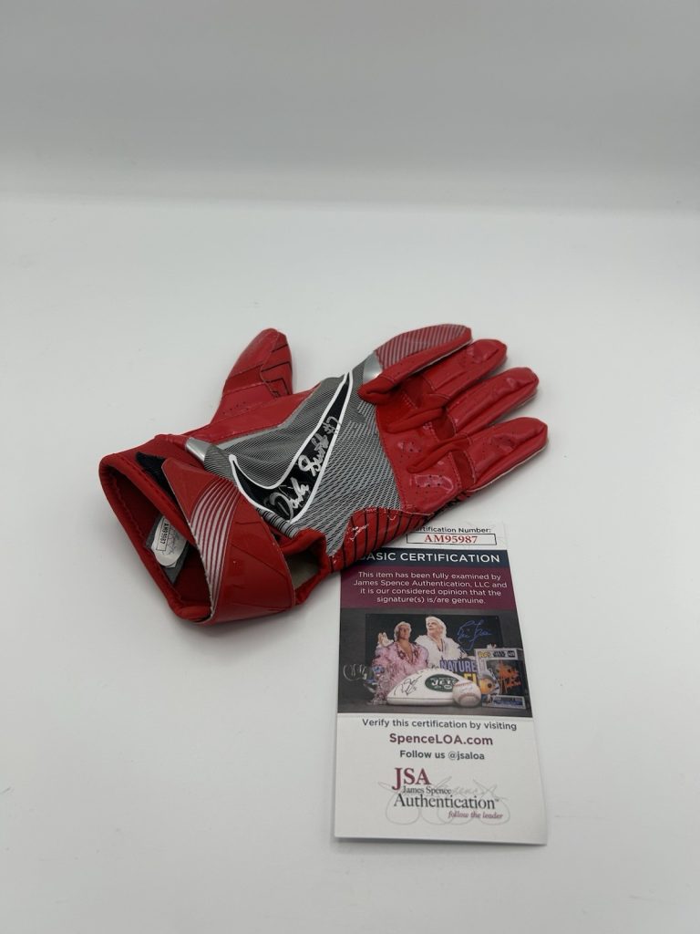 D'Andre Swift Signed Nike Football Glove Detroit Lions JSA COA