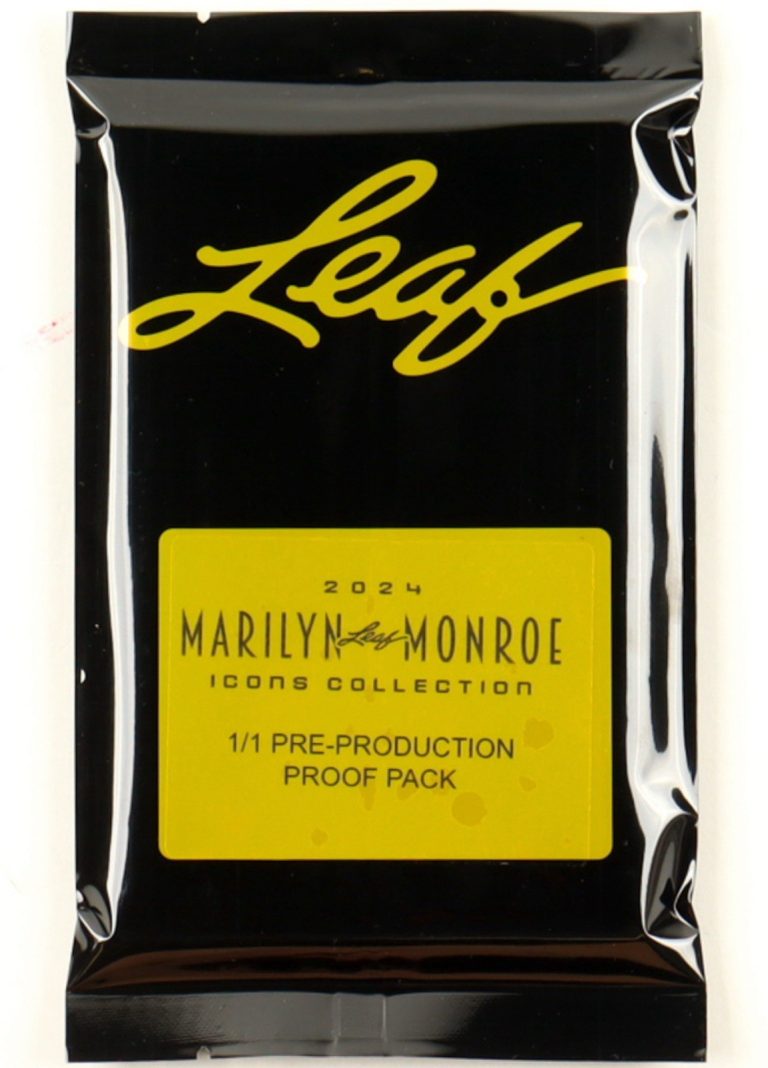 Marilyn Monroe 2024 Leaf Icons Collection 1/1 Pre-Production Proof Mystery Card