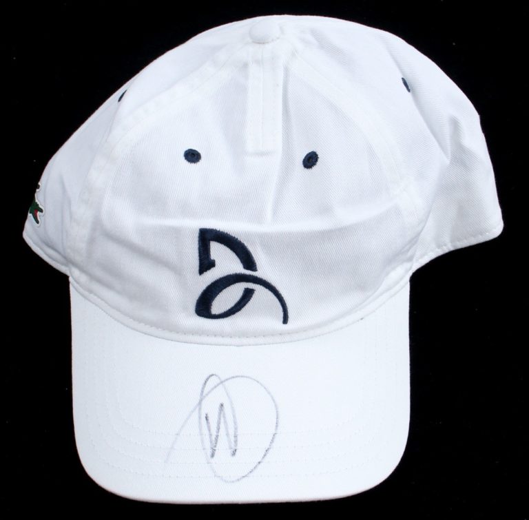 Novak Djokovic Signed Lacoste Tennis Hat 24x Grand Slam Champion Autographed JSA