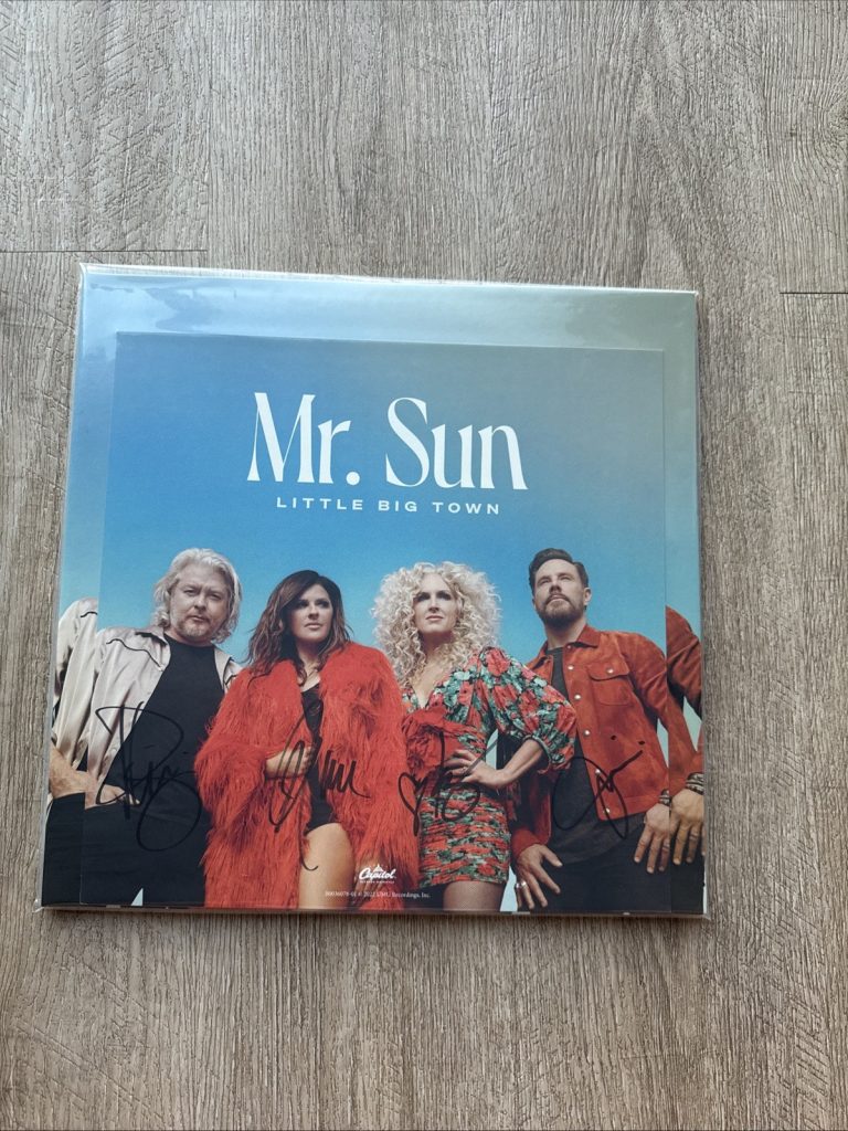 Little Big Town Mr. Sun 2LP Ltd Ed Tangerine Vinyl Signed Autographed