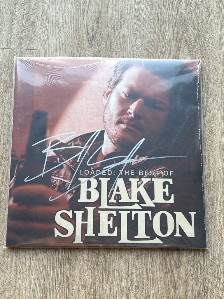 Blake Shelton Signed Loaded The Best Of LP Vinyl Beckett COA Autographed