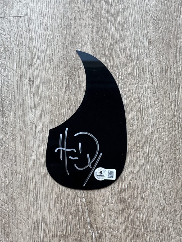 HARDY Authentic Signed Acoustic Guitar Pick Guard BECKETT COA
