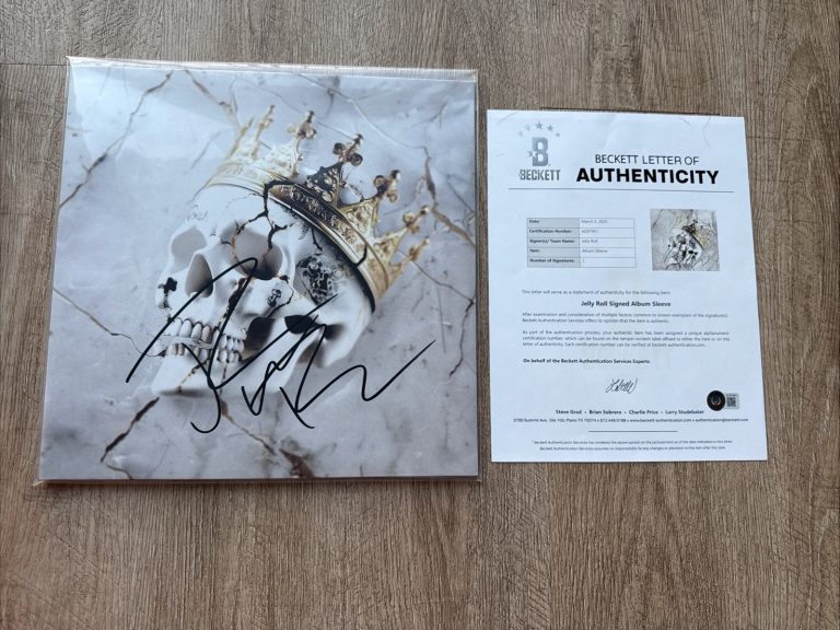 Jelly Roll Signed Autographed Beautifully Broken Vinyl Album Beckett LOA