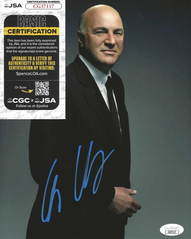 Kevin O'Leary Signed 8x10 Photo w/ JSA COA #CG37117 Shark Tank