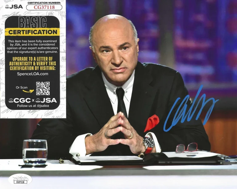 Kevin O'Leary Signed 8x10 Photo w/ JSA COA #CG37118 Shark Tank