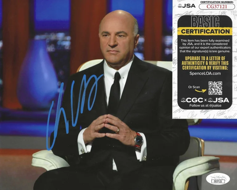 Kevin O'Leary Signed 8x10 Photo w/ JSA COA #CG37121 Shark Tank