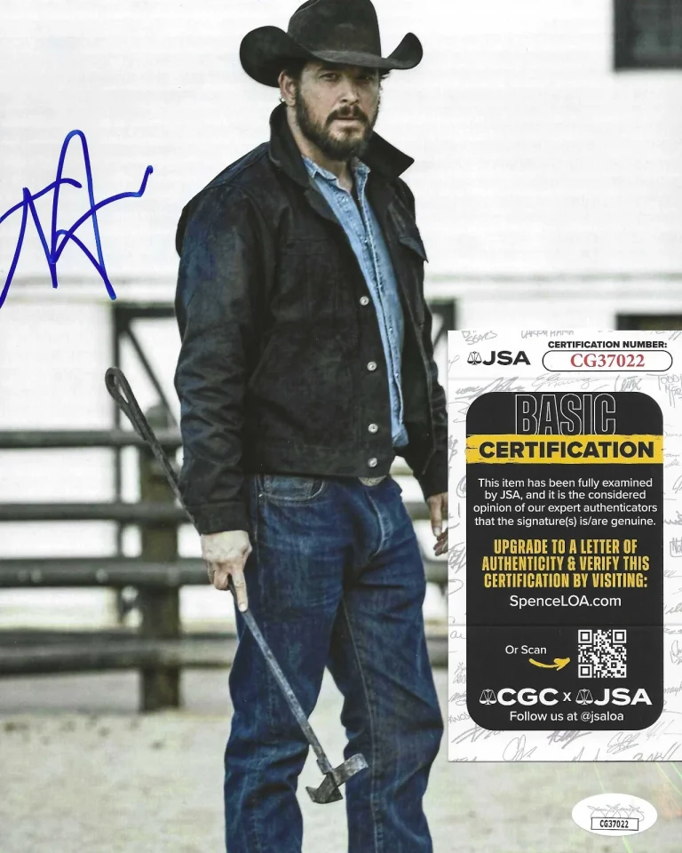 Cole Hauser Signed 8x10 Photo w/ JSA COA #CG37022 Yellowstone Rip Wheeler