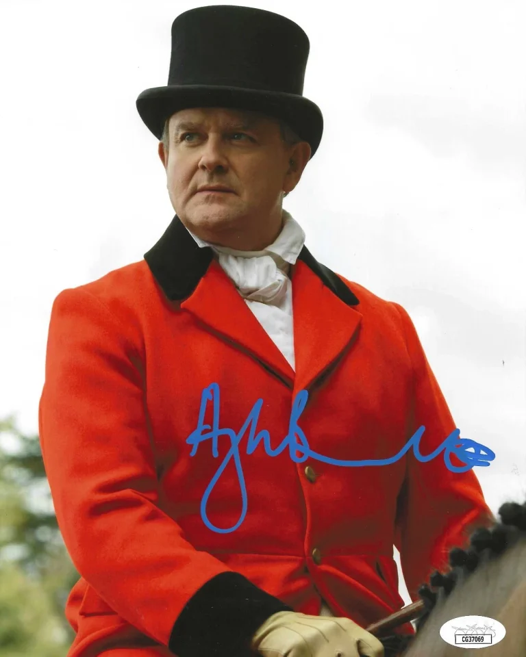 Hugh Bonneville Signed 8x10 Photo w/ JSA COA #CG37069 Downton Abbey