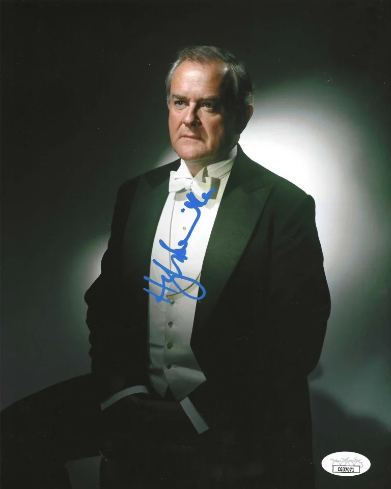 Hugh Bonneville Signed 8x10 Photo w/ JSA COA #CG37071 Downton Abbey