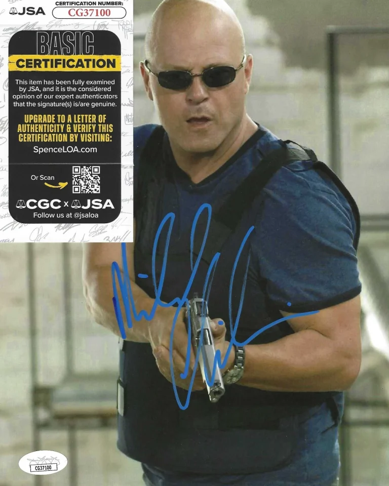 Michael Chiklis Signed 8x10 Photo w/ JSA COA #CG37100 The Shield