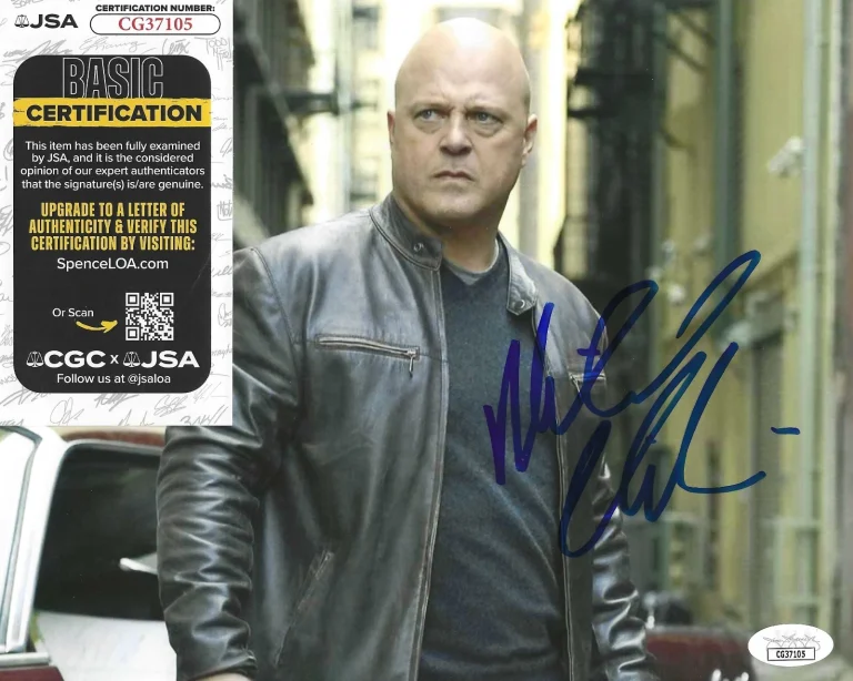 Michael Chiklis Signed 8x10 Photo w/ JSA COA #CG37105 The Shield