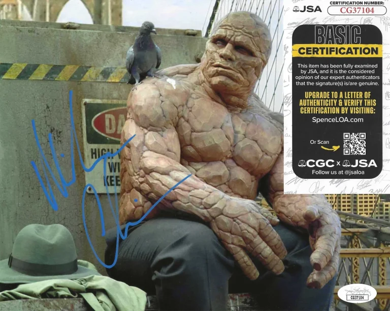 Michael Chiklis Signed 8x10 Photo w/ JSA COA #CG37104 Fantastic Four The Thing