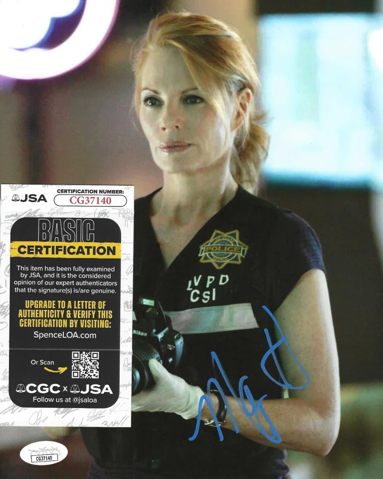 Marg Helgenberger Signed 8x10 Photo w/ JSA COA #CG37140 CSI: Vegas