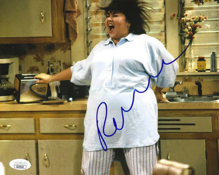 Roseanne Barr Signed 8x10 Photo w/ JSA COA #CG37025