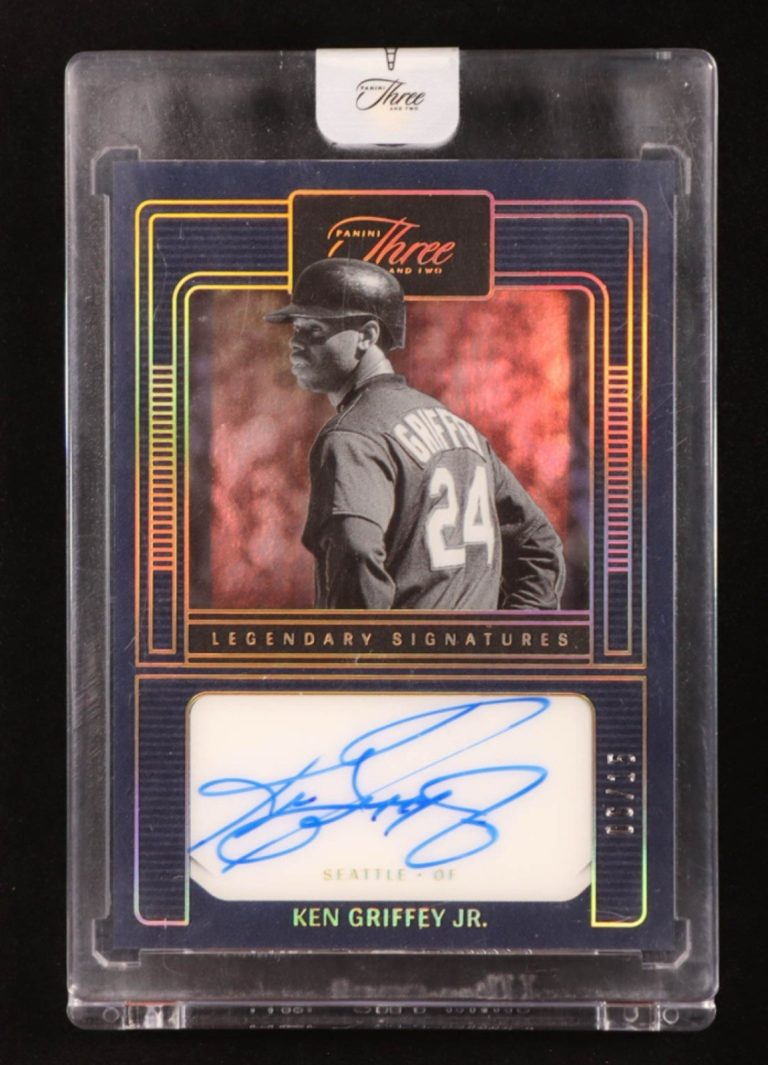 Ken Griffey Jr 2023 Panini Three and Two Legendary Signatures Holo Gold /15