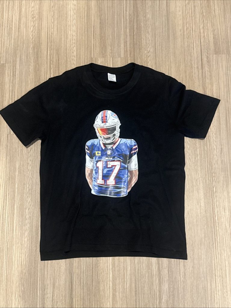 Josh Allen Buffalo Bills T-shirt Men's L Black NFL Football Fan Tee