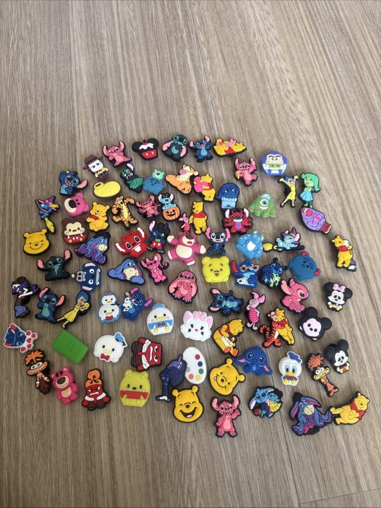 80 Cartoon Shoe Charms Cute Characters Fits Shoes Wristband Accessories Colorful