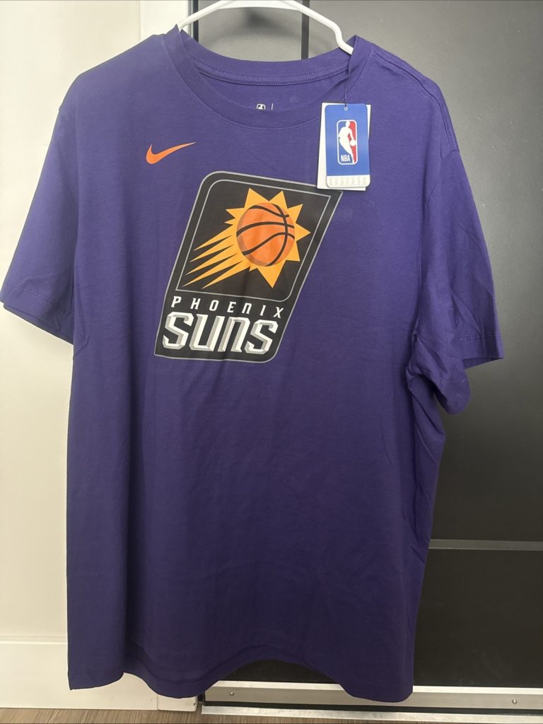 Nike Phoenix Suns T-Shirt Purple Men’s Size XL NBA Basketball Logo Tee NWT