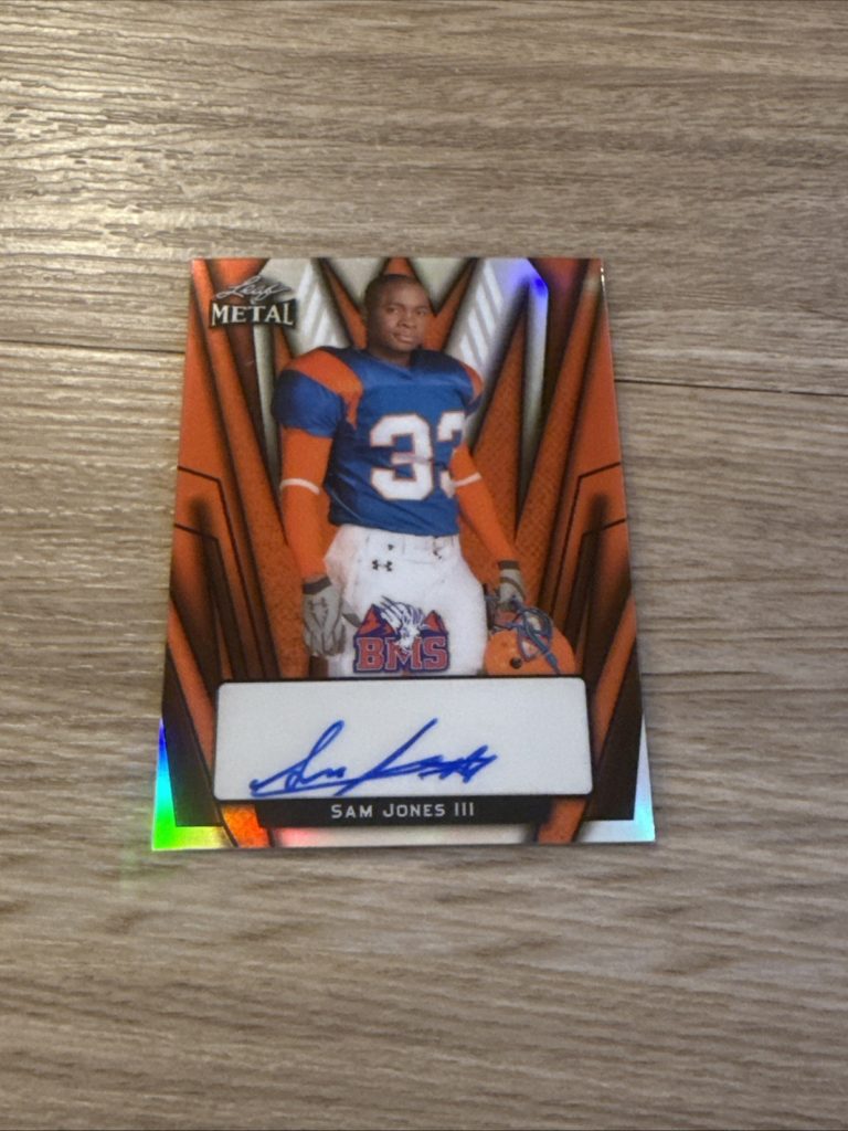 2024 Leaf Blue Mountain State BMS Sam Jones Auto Autograph Orange #d 1/1