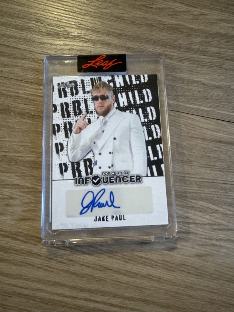 JAKE PAUL 2022 Leaf Pop Century Influencer PROBLEM CHILD Auto Autograph 118/152