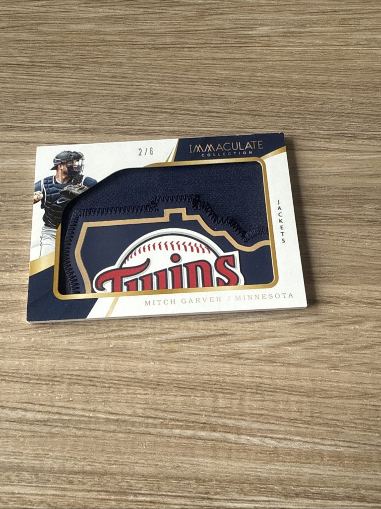 2018 Panini Immaculate Collection Jumbo Mitch Garver 2/6 Logo Patch