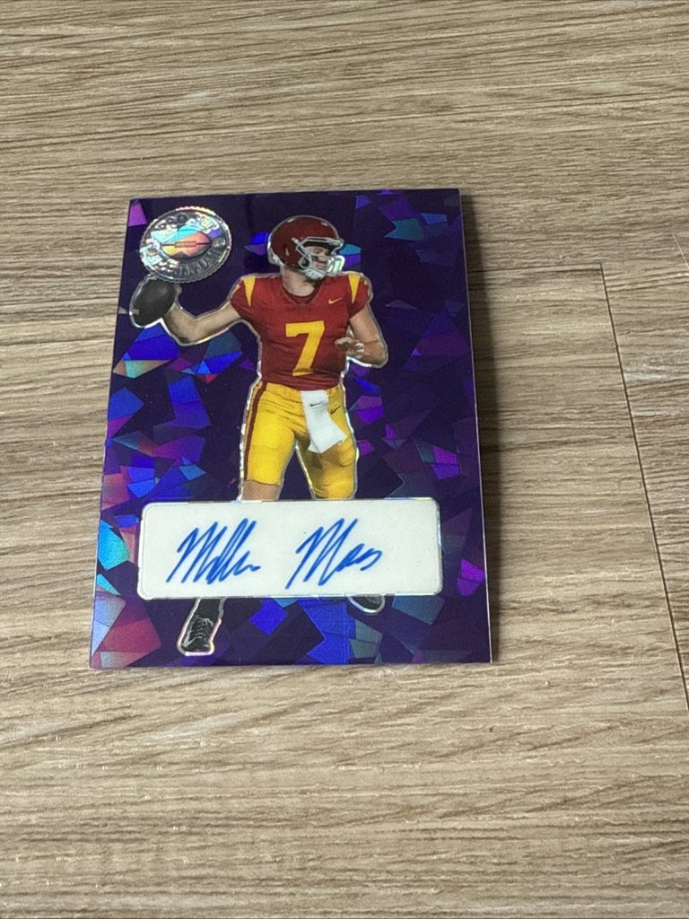 2023 Leaf Pro Set Metal Miller Moss Auto Autograph Crystal Purple Sparkle #d 6/7