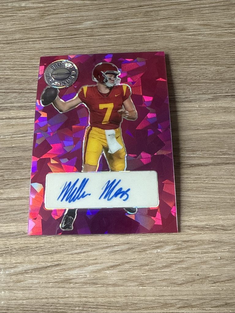 2023 Leaf Pro Set Metal Miller Moss Auto Autograph Pink Crystal Sparkle #d 5/5