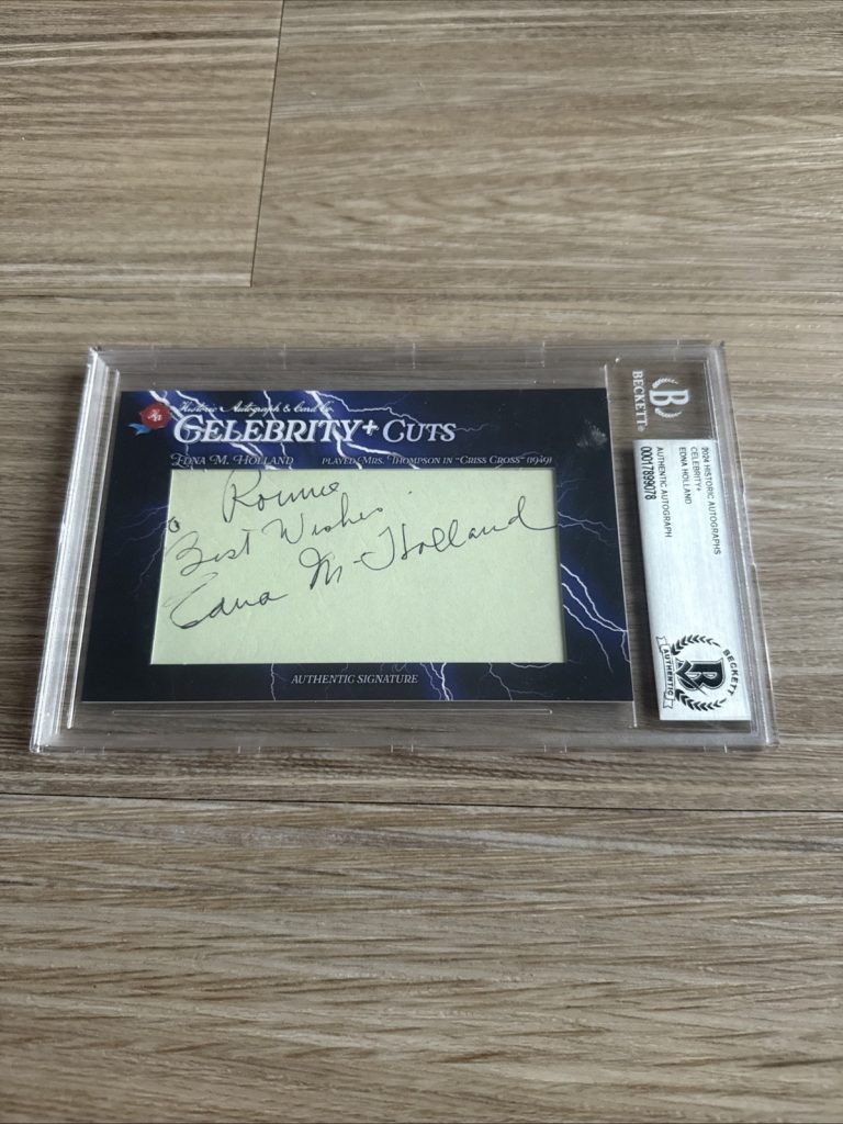2024 Historic Vintage Celebrity Cuts Edna Holland 1/1 BAS Beckett Authentic Auto