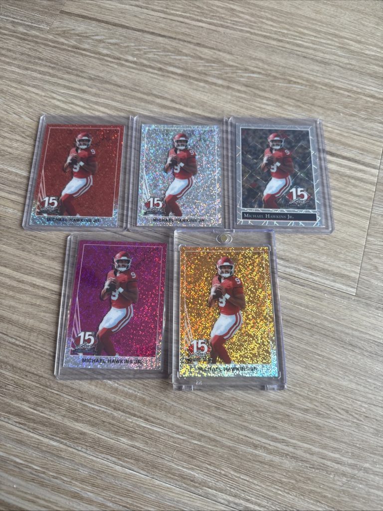MICHAEL HAWKINS JR 2025 LEAF NSCC 15TH ANNIVERSARY GOLD SPARKLE 1/1 *LAZER BASE