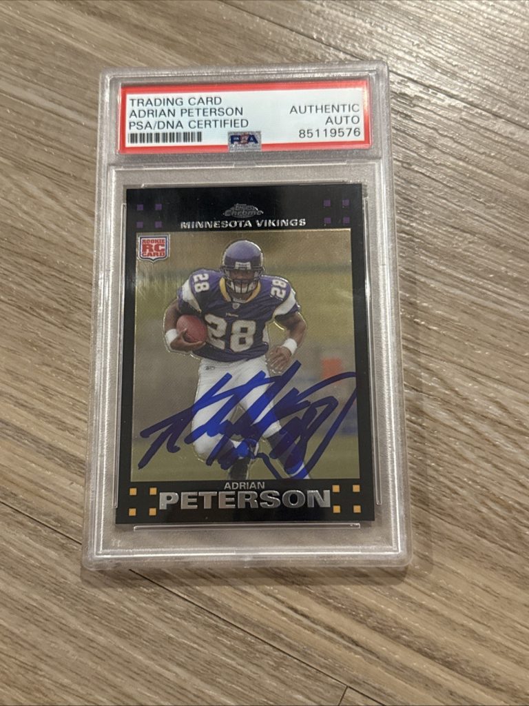 2007 Topps Chrome Adrian Peterson Autograph RC Rookie PSA DNA Authentic Auto