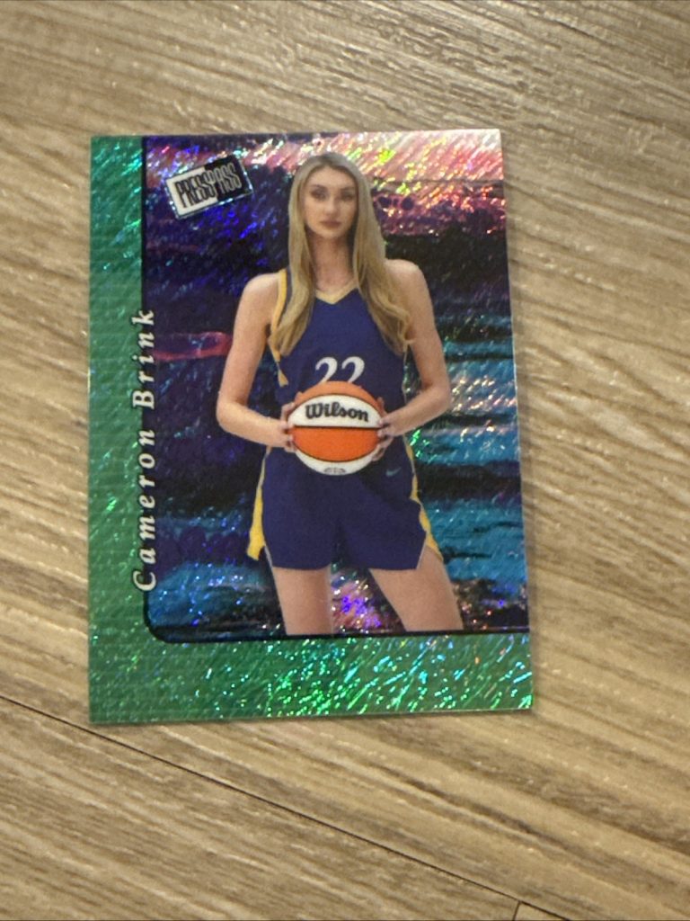 2024 Leaf Press Pass Promo Green Shimmer Cameron Brink RC Rookie 9/50
