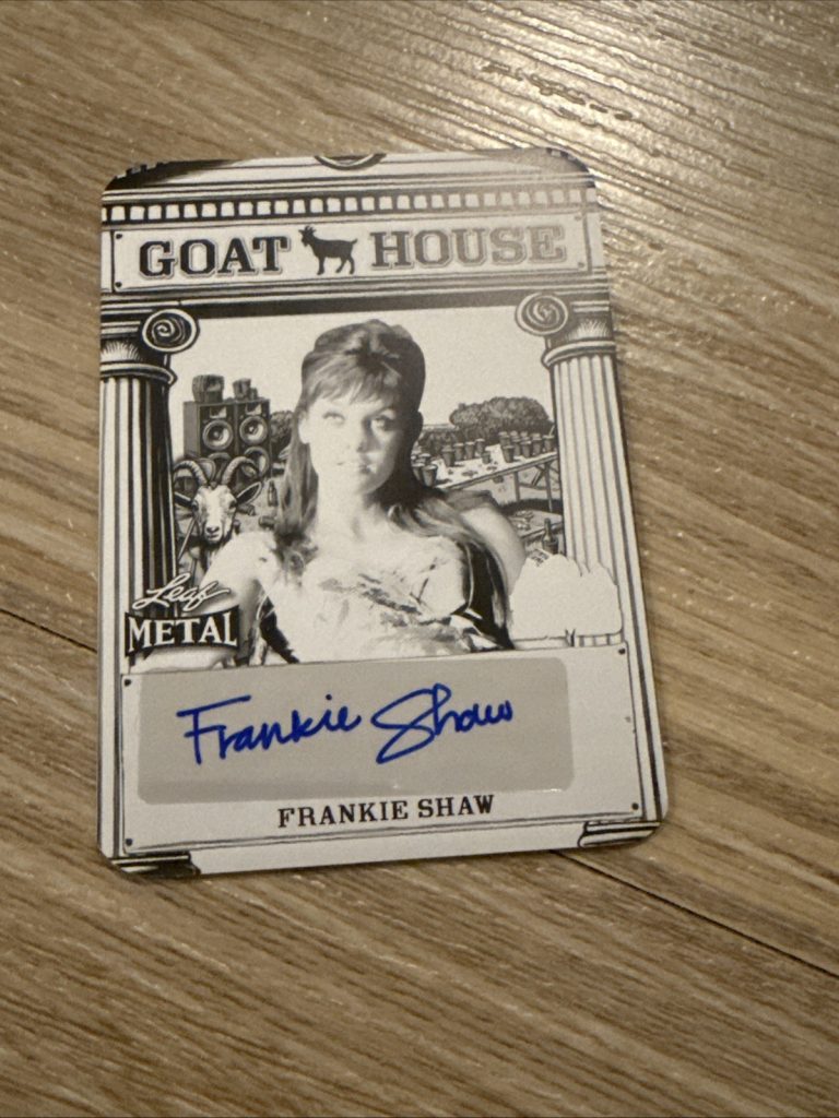 2024 Leaf Blue Mountain State BMS Frankie Shaw Autograph Printing Plate #d 1/1