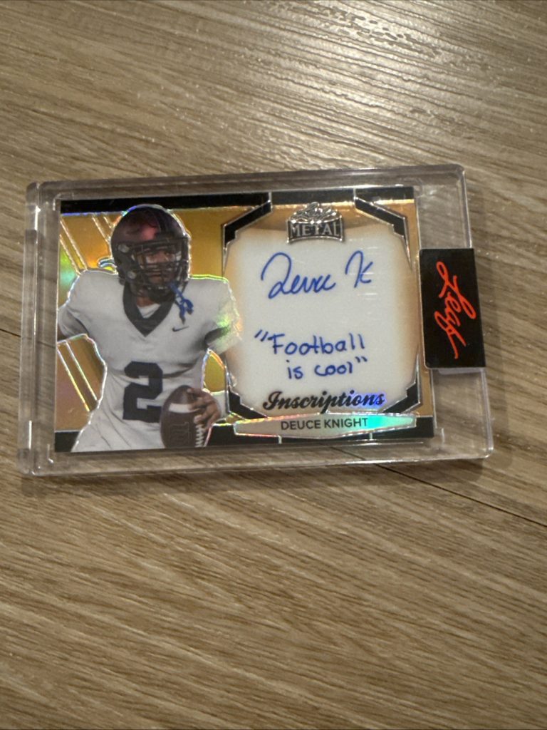 2024 Leaf Metal Deuce Knight Auto Autograph Inscriptions #d 17/100