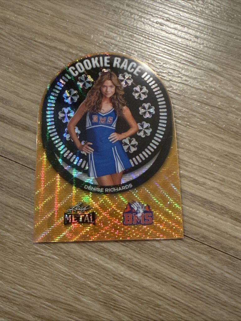 2024 Leaf Blue Mountain State BMS Denise Richards Cookie Race Gold Wave #d 1/1
