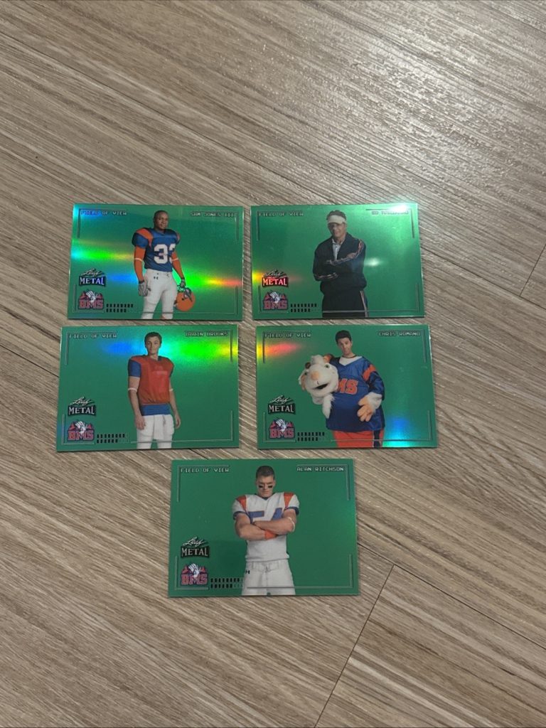 2024 Leaf Blue Mountain State BMS Field of View Green Prismatic 5 Card Set #d/30