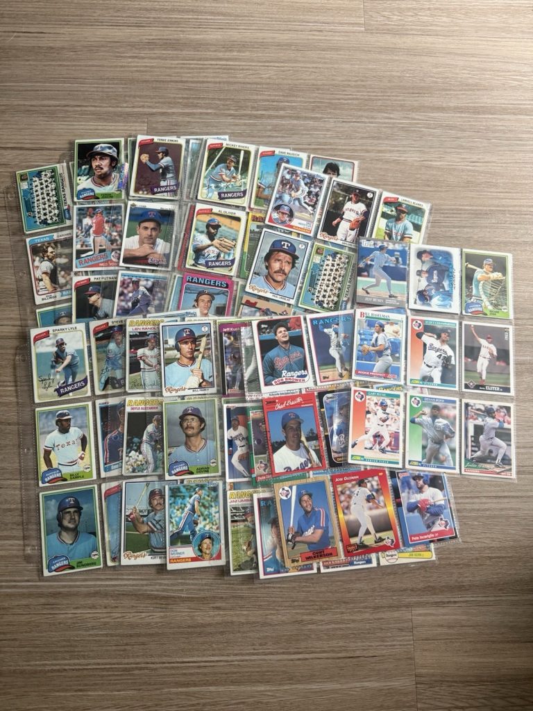 Texas Rangers Baseball Card Lot – Buddy Bell, Fergie Jenkins, Al Oliver, Ruben