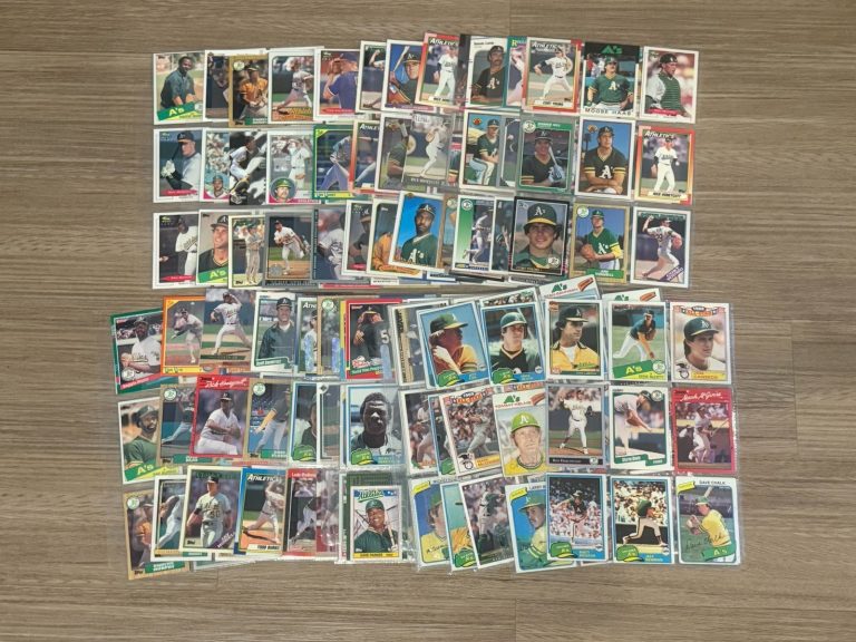 Vintage Oakland Athletics Team Lot MLB Baseball Cards Bulk Stars Rookies Inserts