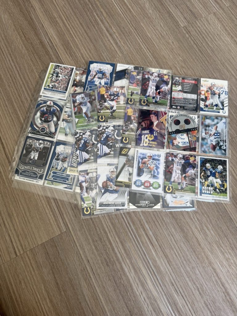 Indianapolis Colts Football Card Lot Luck Hilton Manning Harrison Gore Rookie
